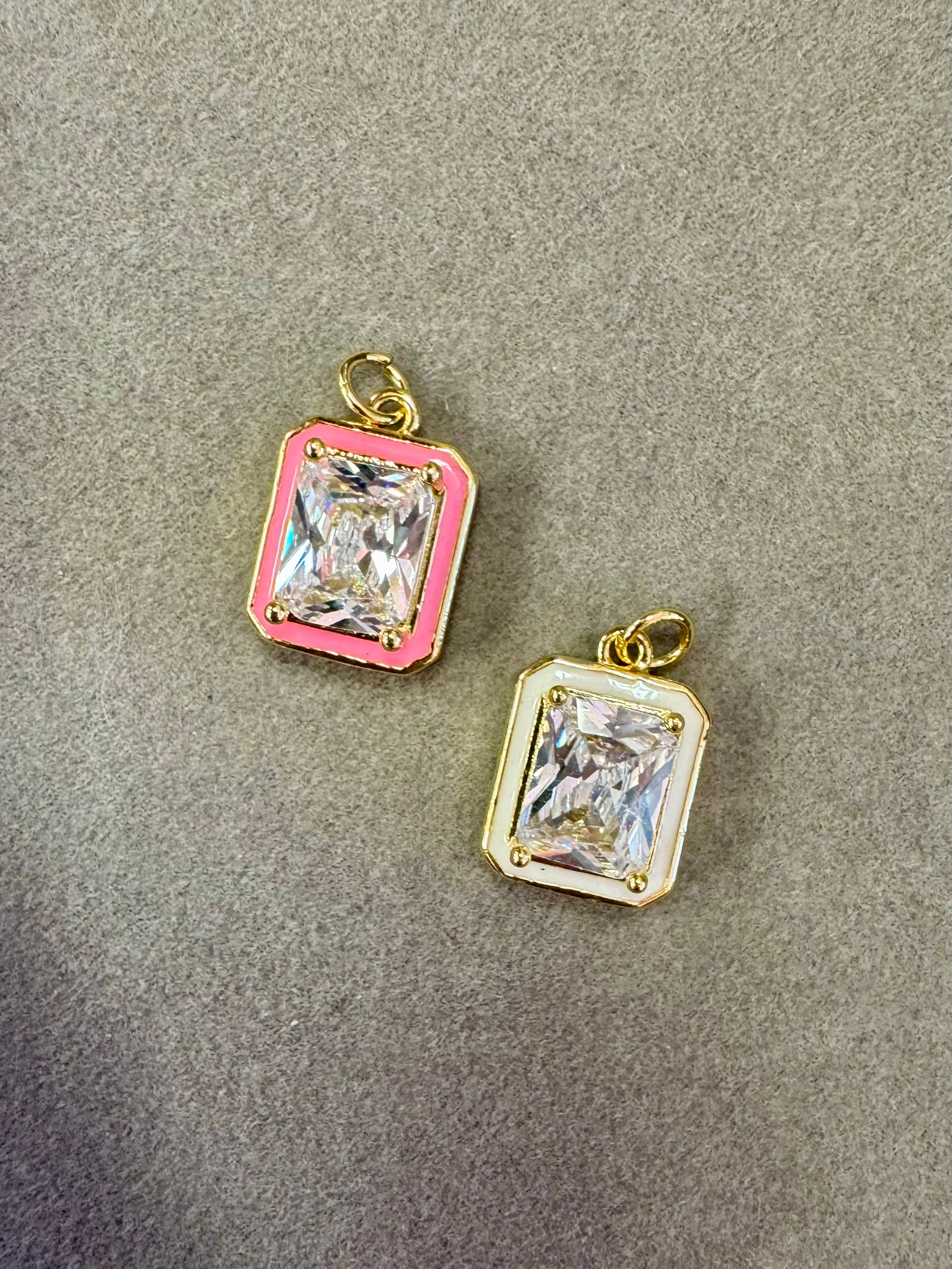 White Pendant Charm