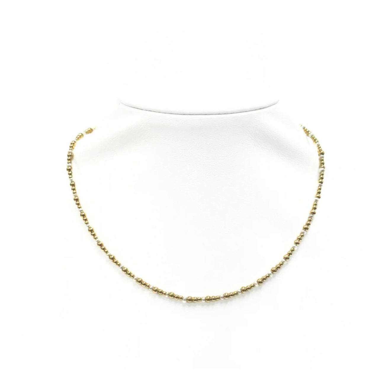 "JOLIE" 14K GOLD FILLED AND FWP BALL BEADED CHOKER