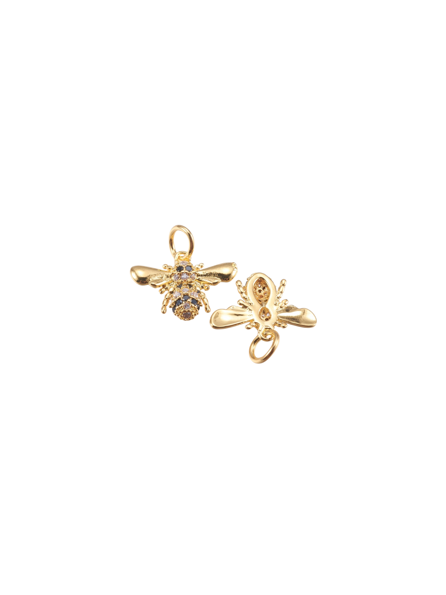 Gold Embellished Bee Charm