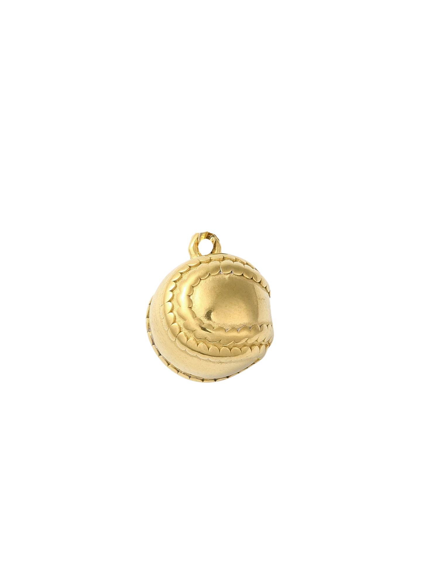 Gold Baseball Charm