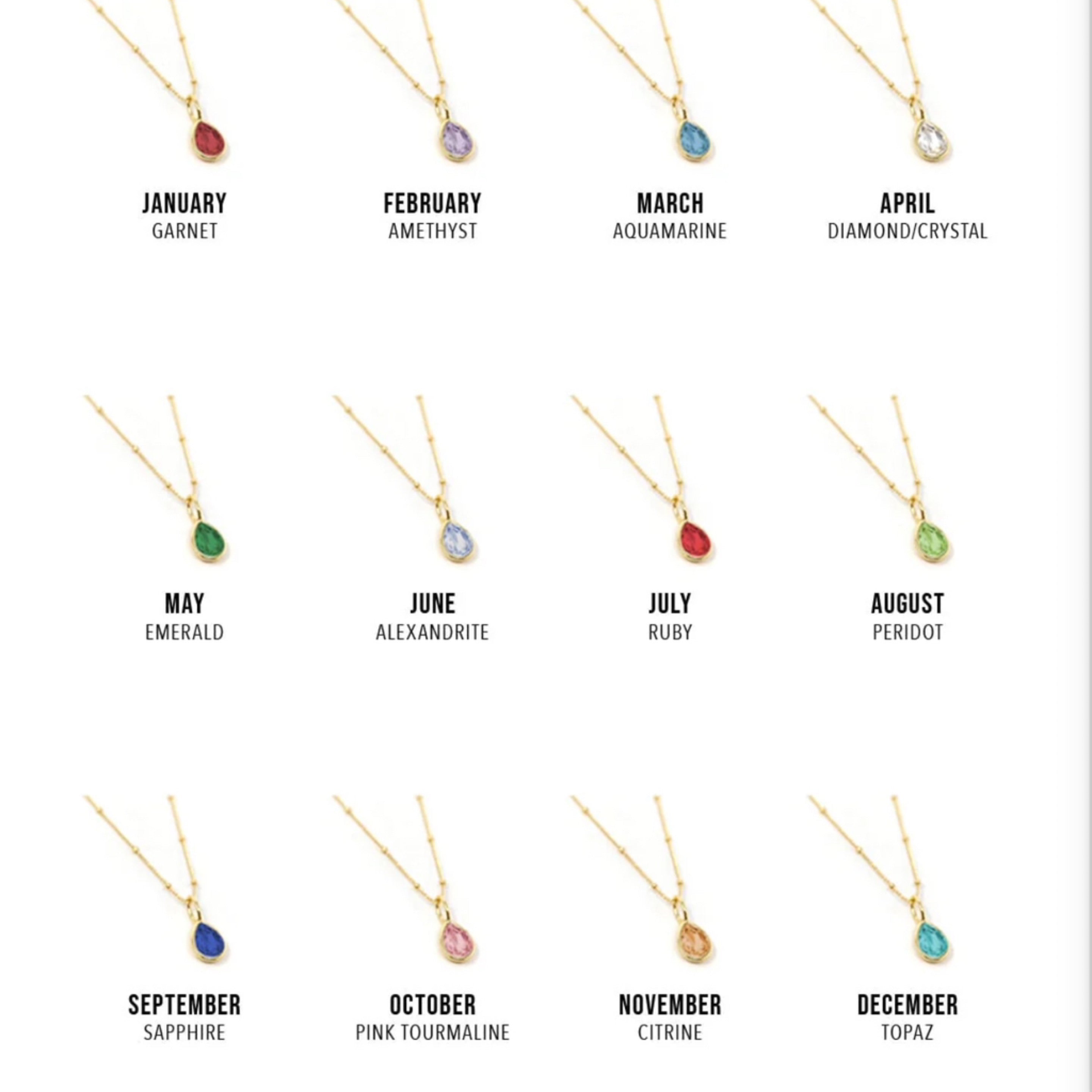 Birthstone Charms