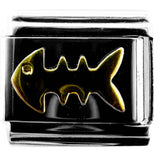 Italian Bracelet Charm - Fish Bone
