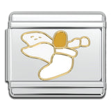 Italian Bracelet Charm - ANGEL WHITE