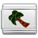 Italian Bracelet Charm - Palm Tree