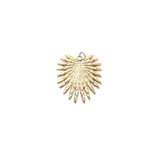 Gold Leaf Burst Charm | Waterproof Stainless Steel