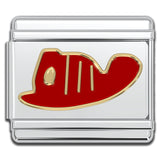 Italian Bracelet Charm - Fireman Hat