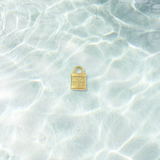 Gold Promise Lock Charm | Waterproof Stainless Steel