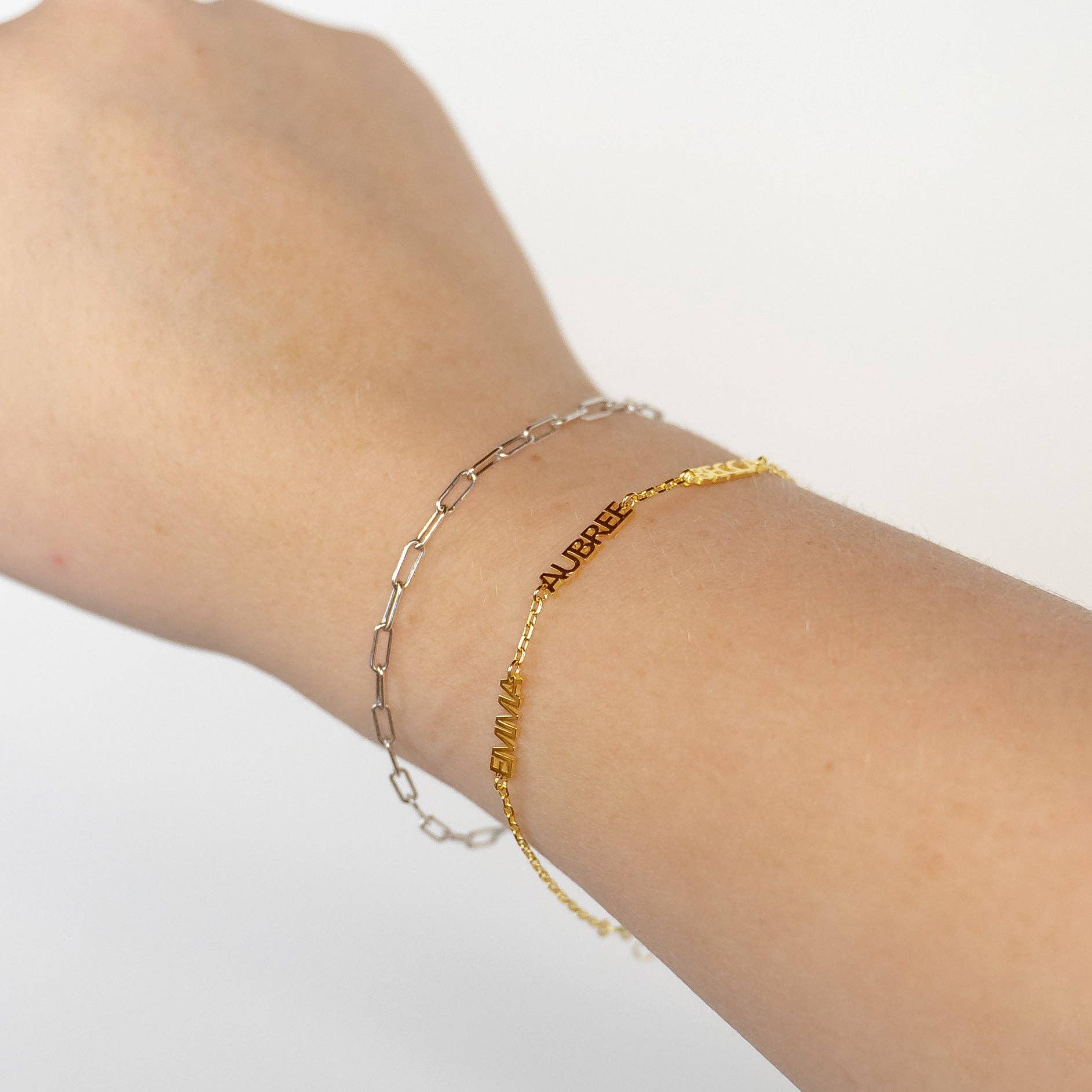 Custom Cherish Multiple Name Bracelet - Water Resistant