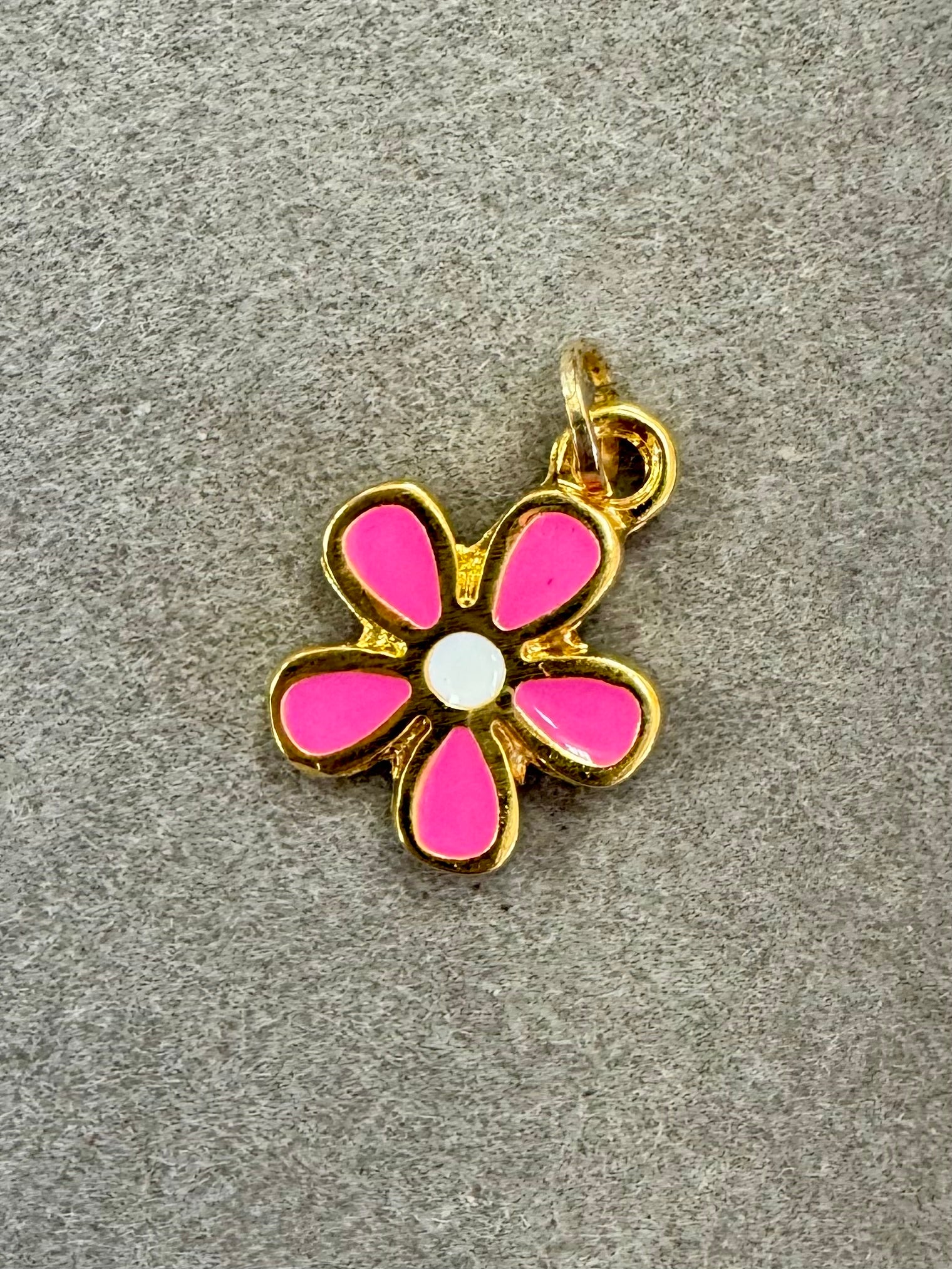 Pink Daisy Charm