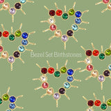 Bezel Set Birthstone Charms