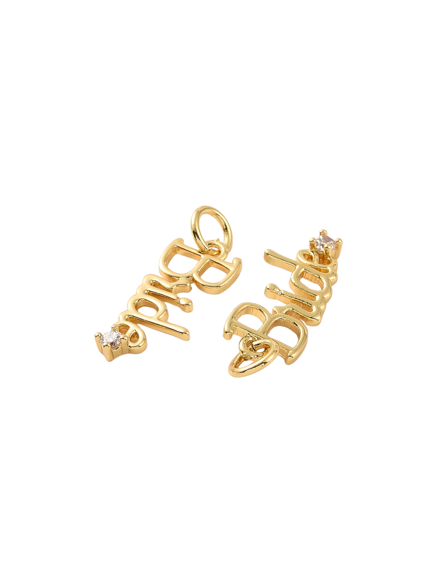 Gold Minimalistic "Bride" Charm