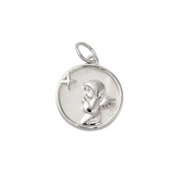 Front View of the Silver Heaven's Glimmer Charm