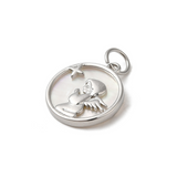 Side View of the Silver Heaven's Glimmer Charm