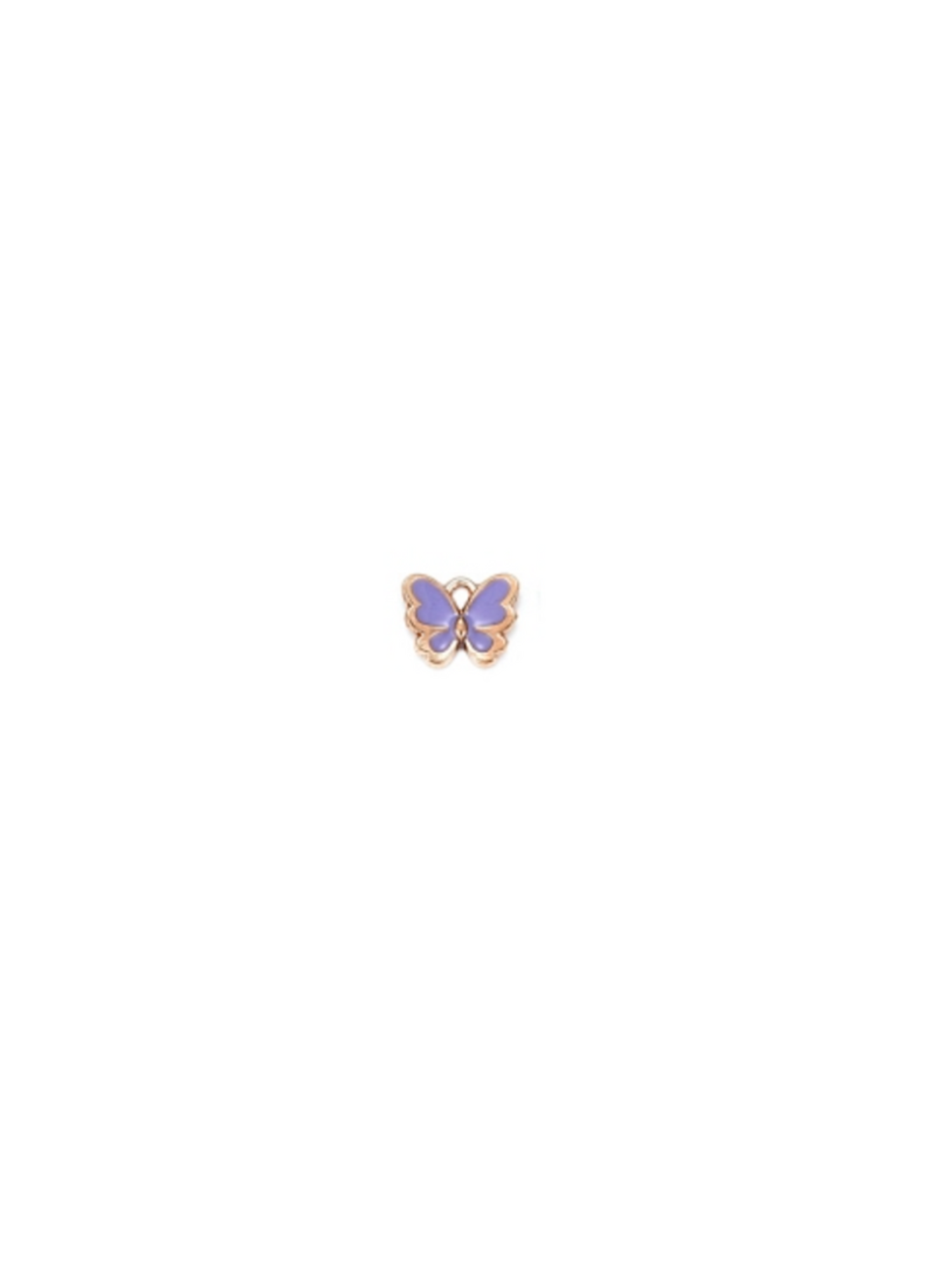 Purple Dainty Butterfly Charm