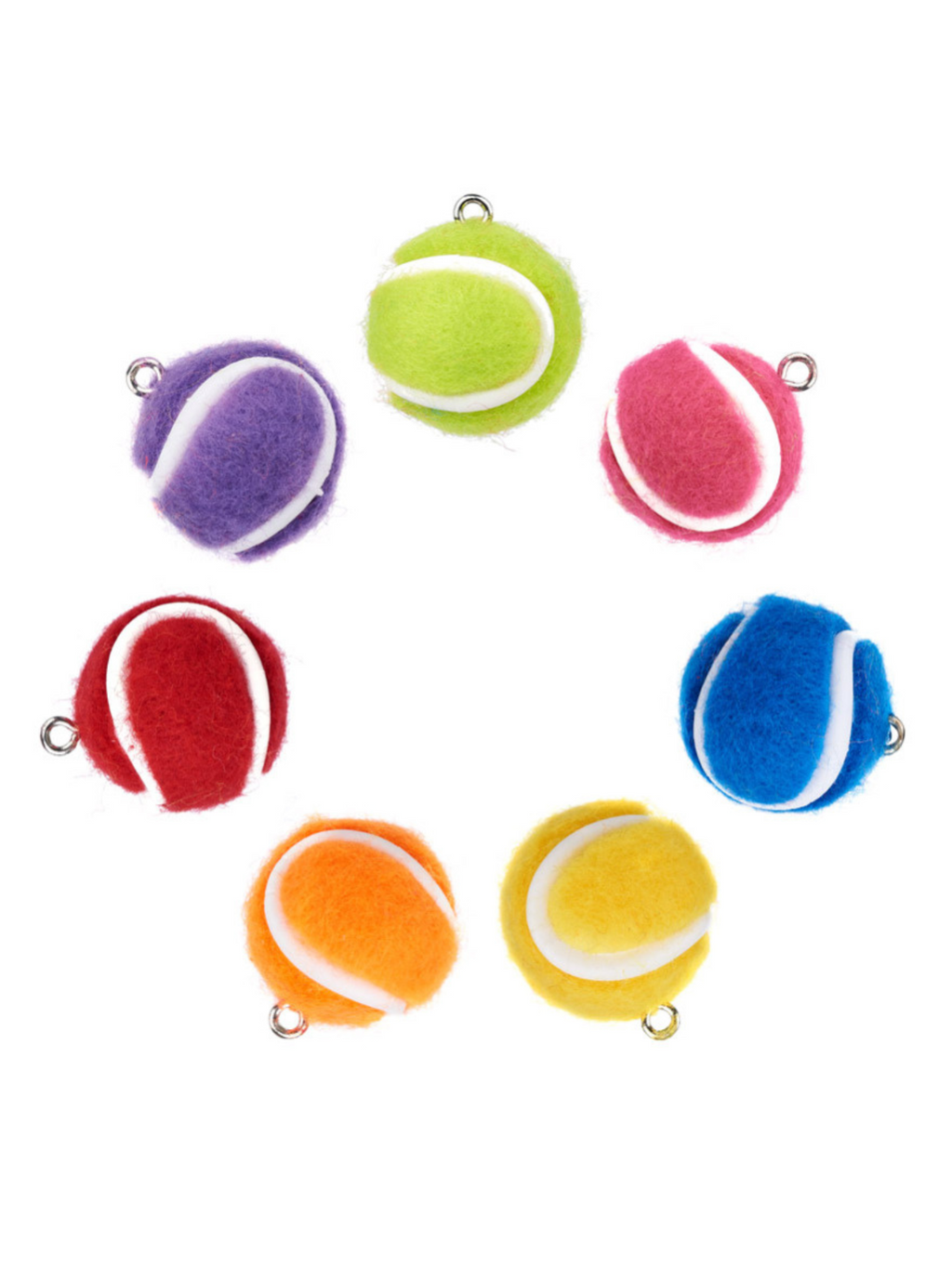 Tennis Ball Lanyard Charm | Assortment