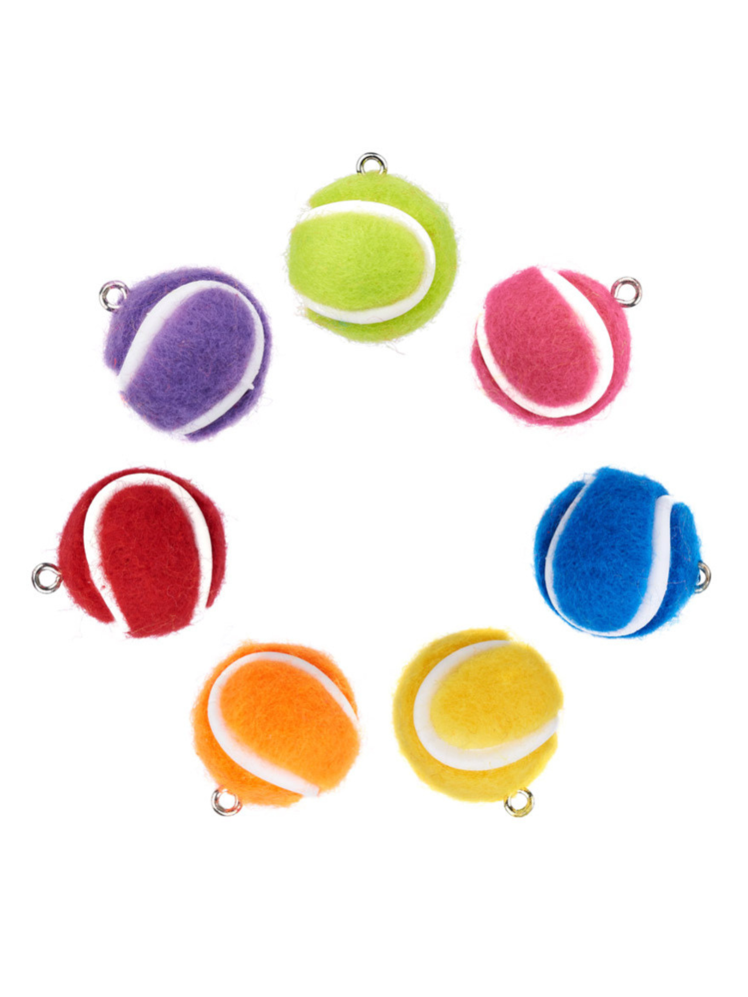 Tennis Ball Lanyard Charm | Assortment