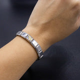 Italian Charm Bracelet Charms - Raised Gold Guitar