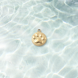 Gold Forever Paw Print Charm | Waterproof Stainless Steel