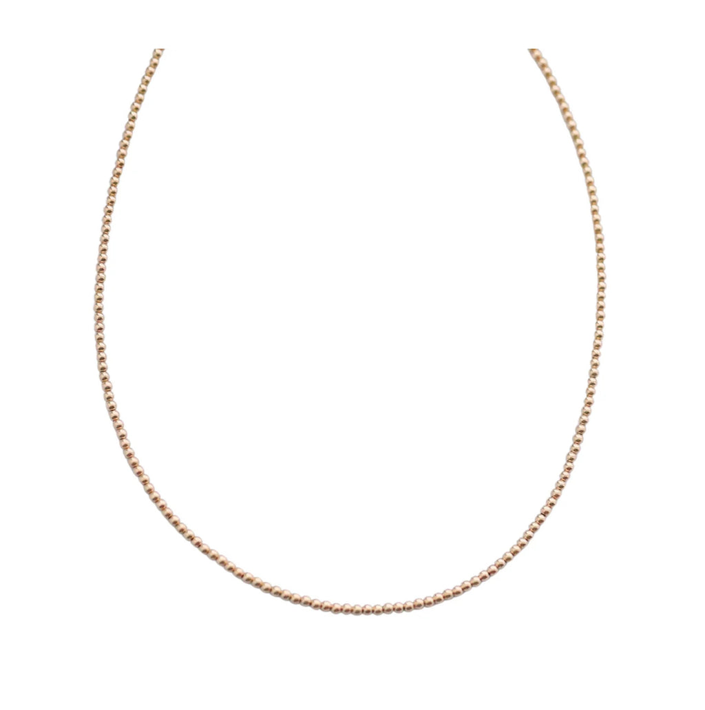 2MM | ANTI-TARNISH GOLD-FILLED CLASSIC BALL BEADED CHOKER/NECKLACE