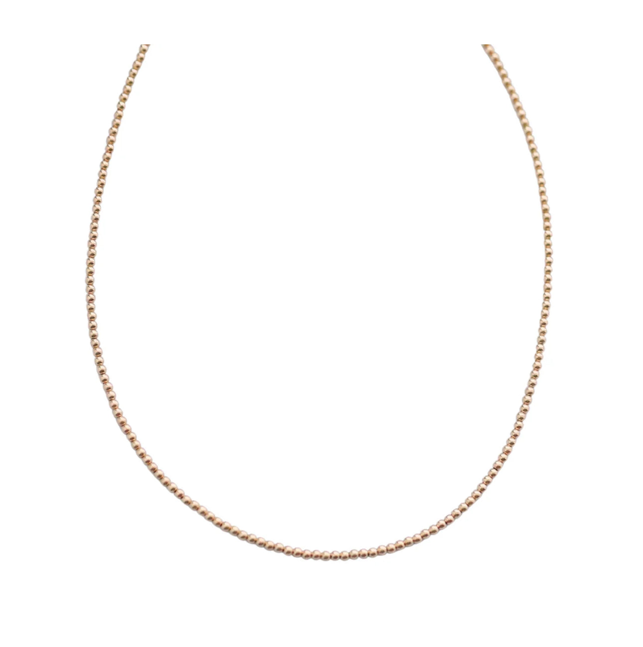 2MM | ANTI-TARNISH GOLD-FILLED CLASSIC BALL BEADED CHOKER/NECKLACE