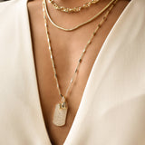 Mini Pave Crystal Dog Tag