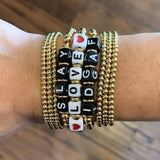 Beaded Adjustable Mantra Bracelets