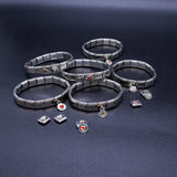 Italian Charm Bracelet Charms - Heart w/ Arrow Links