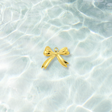 Gold Darling Bow Charm | Waterproof Stainless Steel