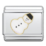 Italian Bracelet Charm - Snowman