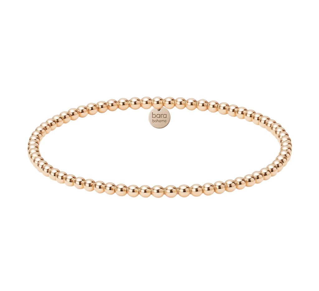 CLASSIC 3MM | GOLD FILLED BEADED BRACELET