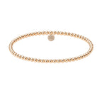 CLASSIC 3MM | GOLD FILLED BEADED BRACELET