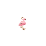 Transparent Gold Flamingo Dazzle Charm 