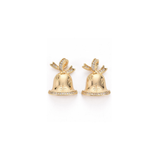 Gold CZ Jingle Bell Charm