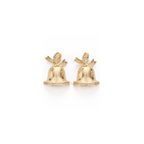 Gold CZ Jingle Bell Charm