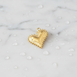 Gold Trinity Heart Burst Charm | Waterproof Stainless Steel