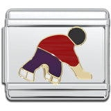 Italian Bracelet Charm - Hockey Player