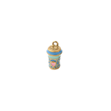 Gold Latte Love Token Charm | Waterproof Stainless Steel