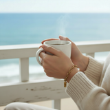 Gold Coffee To Go Charm | Waterproof Stainless Steel