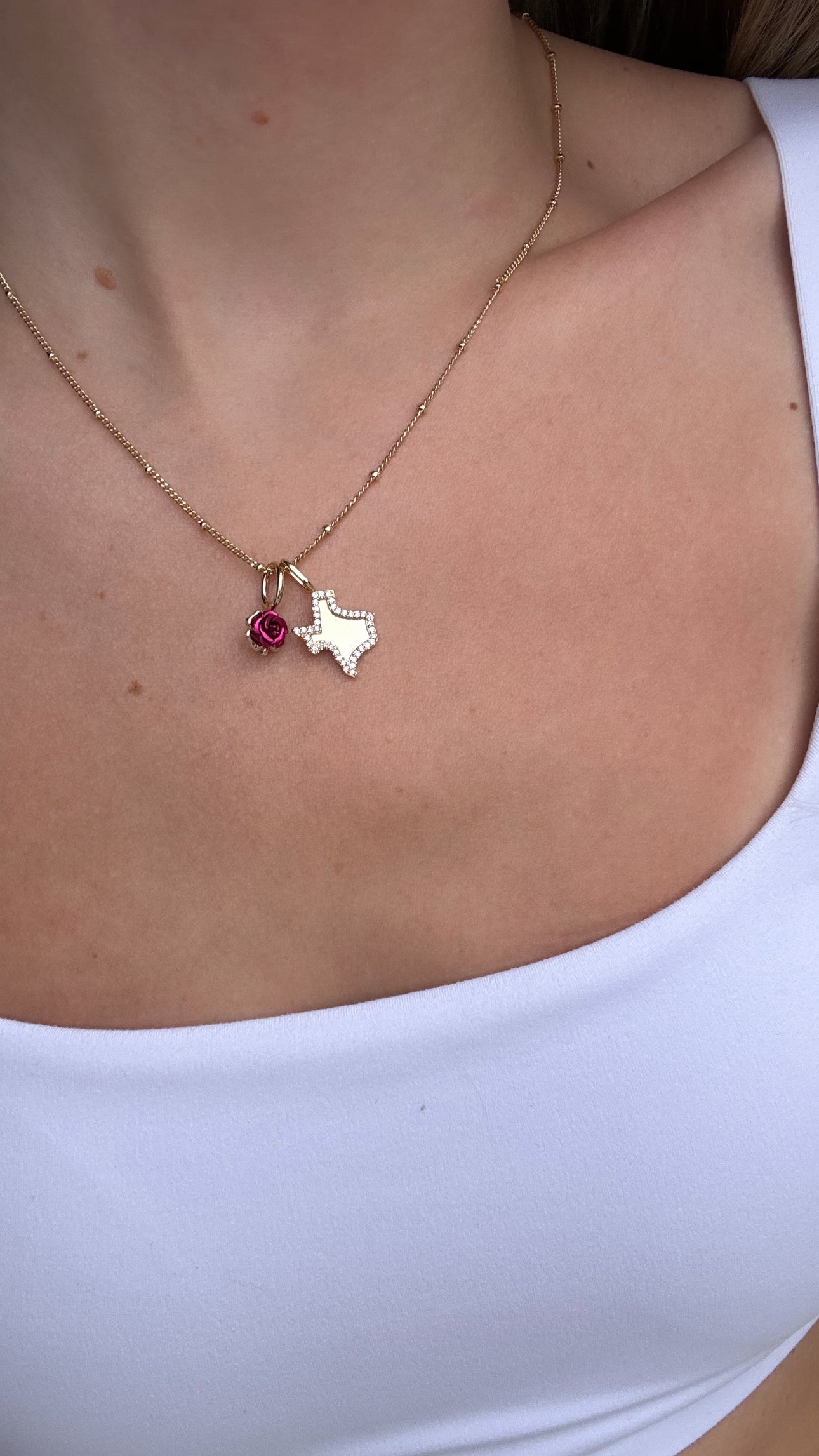 Texas Relief Necklace