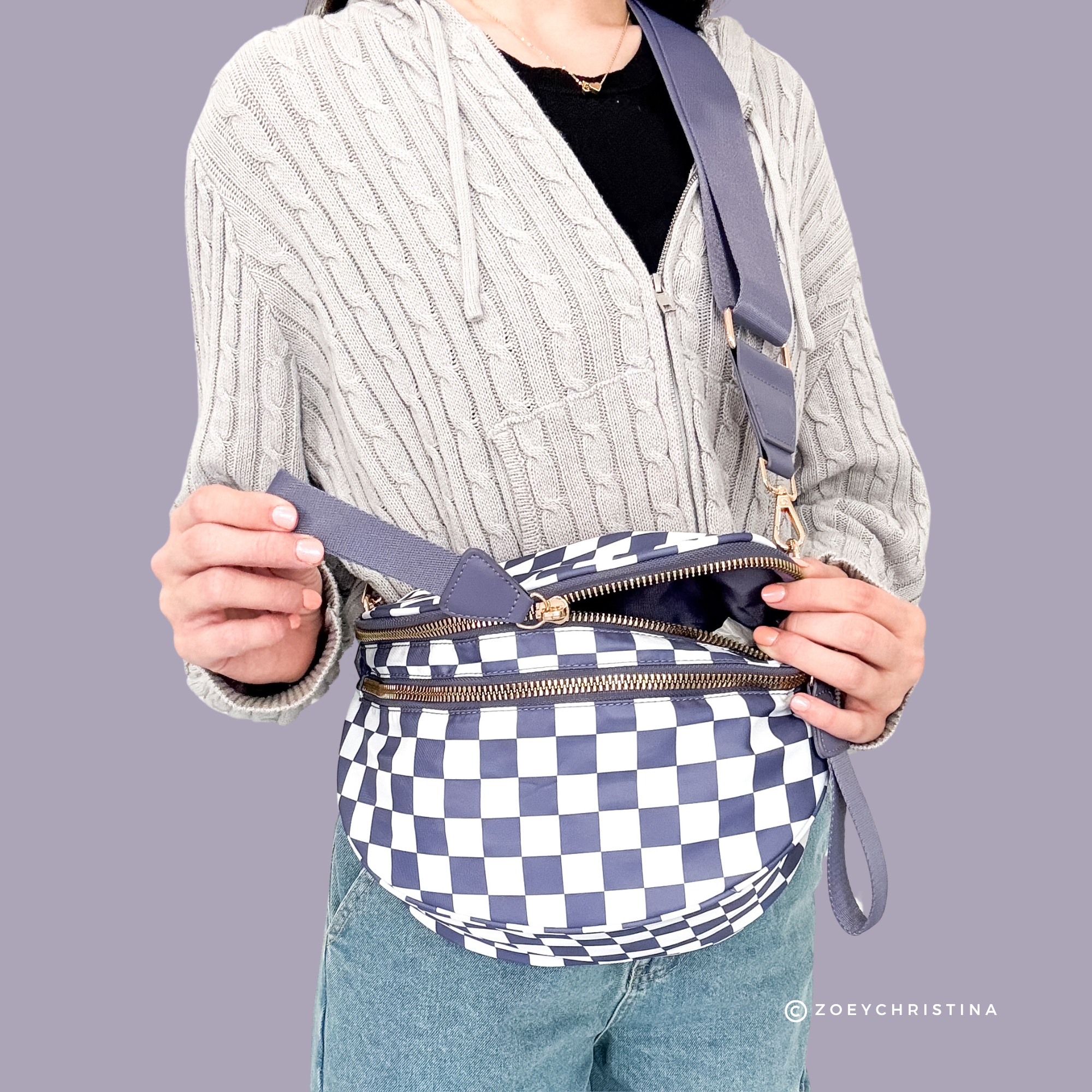 Crossbody Zipper Bag – 7 Colors, Removable Strap, Stylish