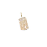 Mini Pave Crystal Dog Tag
