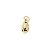 Front View of the Gold Victory Football Charm