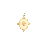 Gold Regal Crest Charm | Waterproof Stainless Steel