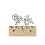 Length comparison of the Silver Starlight Bow with Cubic Zirconia Charm