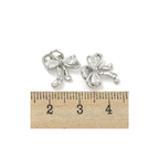 Length comparison of the Silver Starlight Bow with Cubic Zirconia Charm
