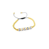 Beaded Adjustable Mantra Bracelets