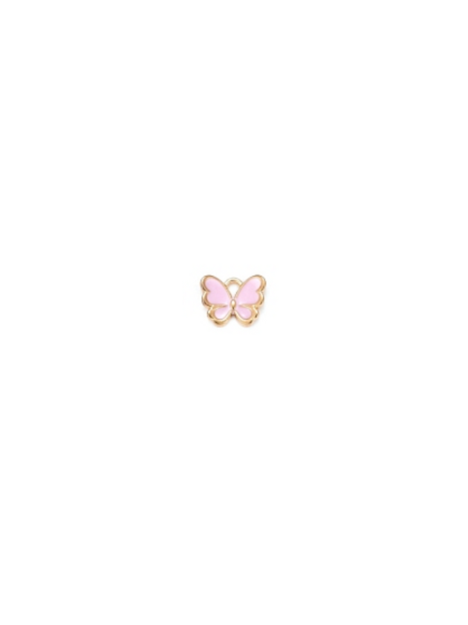 Pink Dainty Butterfly Charm