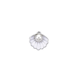 Front View of the Silver Oceana Oyster Charm