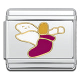 Italian Bracelet Charm - Pink Angel