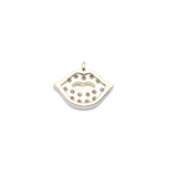 Gold Rhinestone Lip Charm